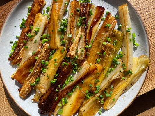 Slow Roasted Leeks