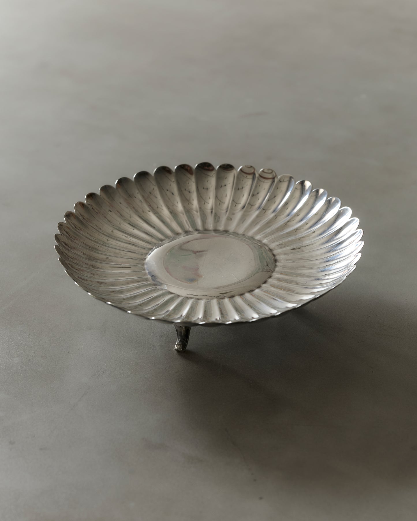 Christofle Floral Pedestal Dish