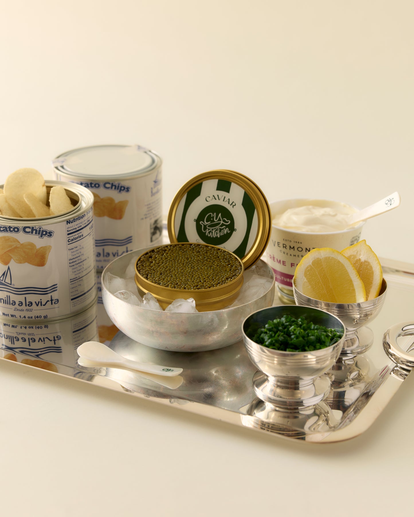 Classic Caviar & Chips Set