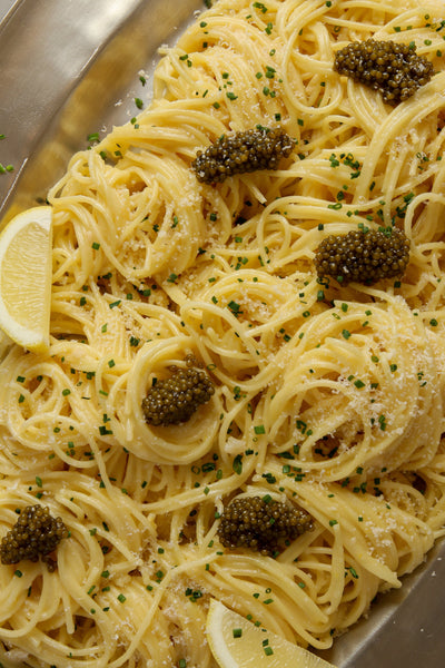 Spaghetti Limone with CYK Caviar