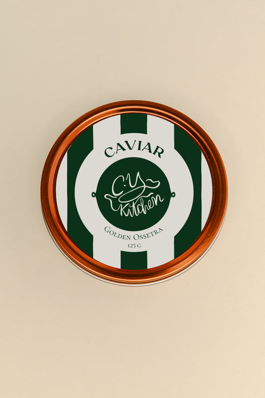 CYK Signature Caviar Set / 125G Golden Ossetra