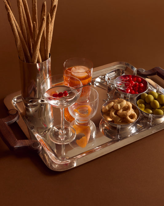 Christofle Wooden Handled Tray