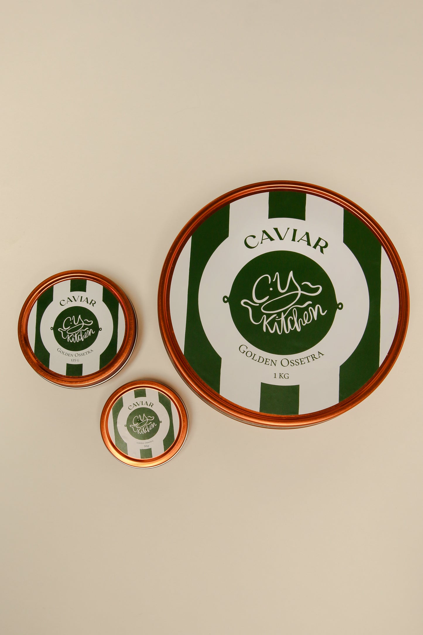CYK Signature Caviar Set/ 50G Golden Ossetra