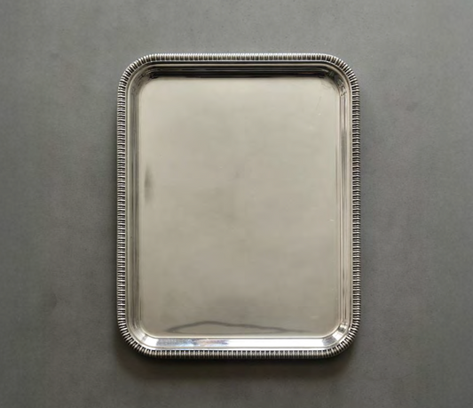 Rope Edge Silver Tray