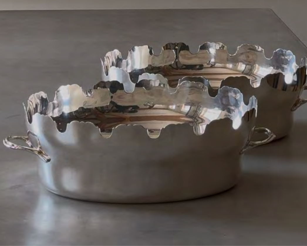 Oval Scalloped Buckets