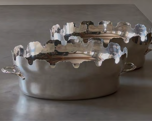 Oval Scalloped Buckets